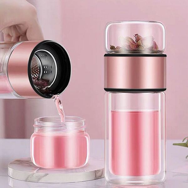 Tea-Infuser Glass Cup