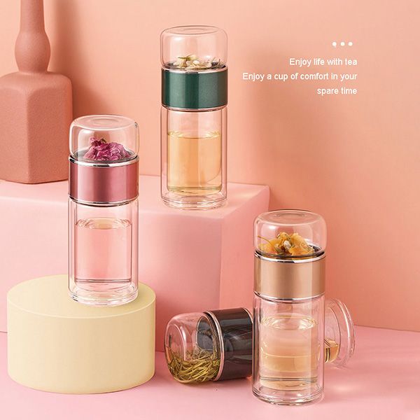 Tea-Infuser Glass Cup - Image 2